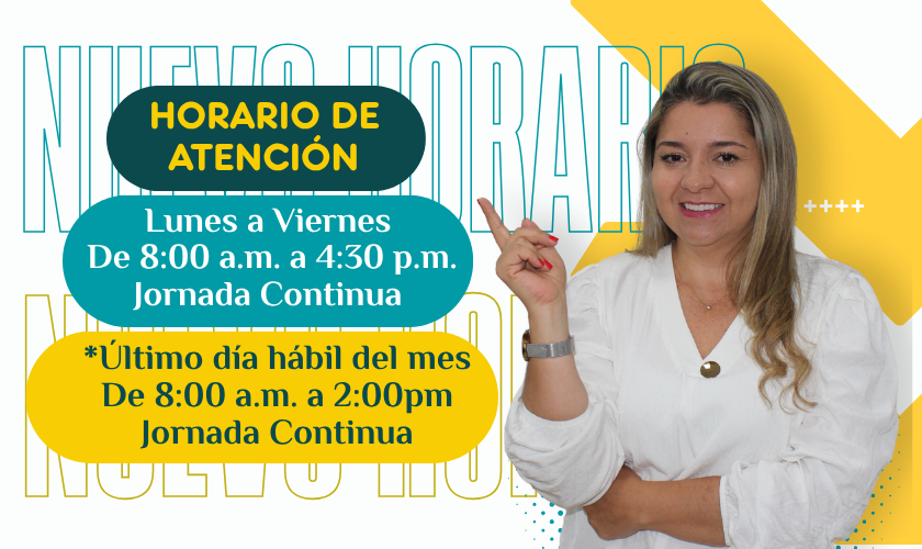 NUEVO HORARIO DE ATENCIÓN AL PUBLICO